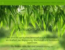 Tablet Screenshot of lichtgarten.com